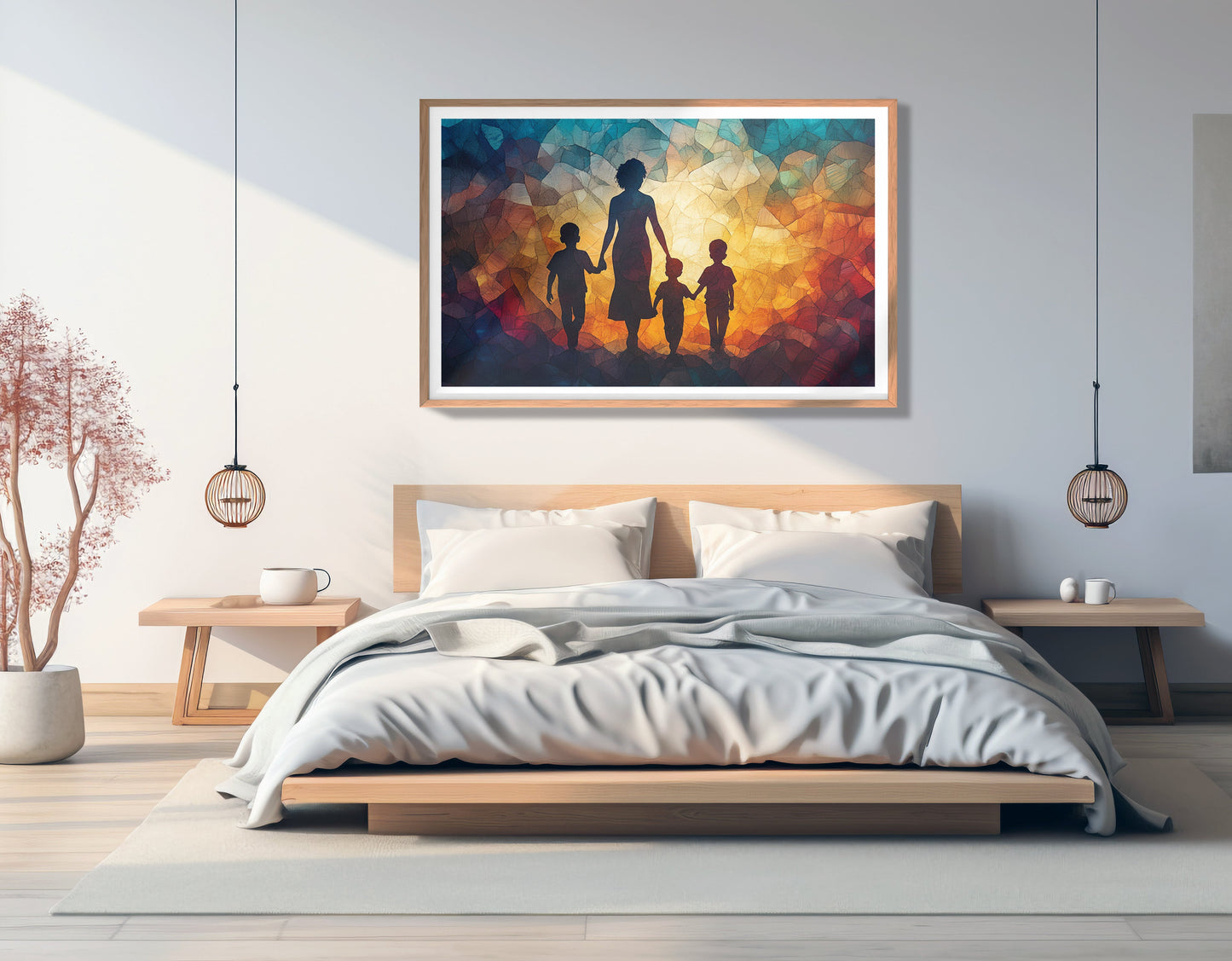 Black Family Stained Glass Black family wall art view 81