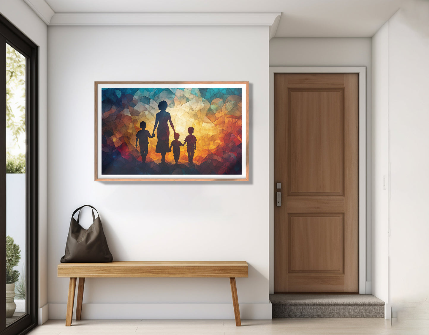 Black Family Stained Glass Black family wall art view 83