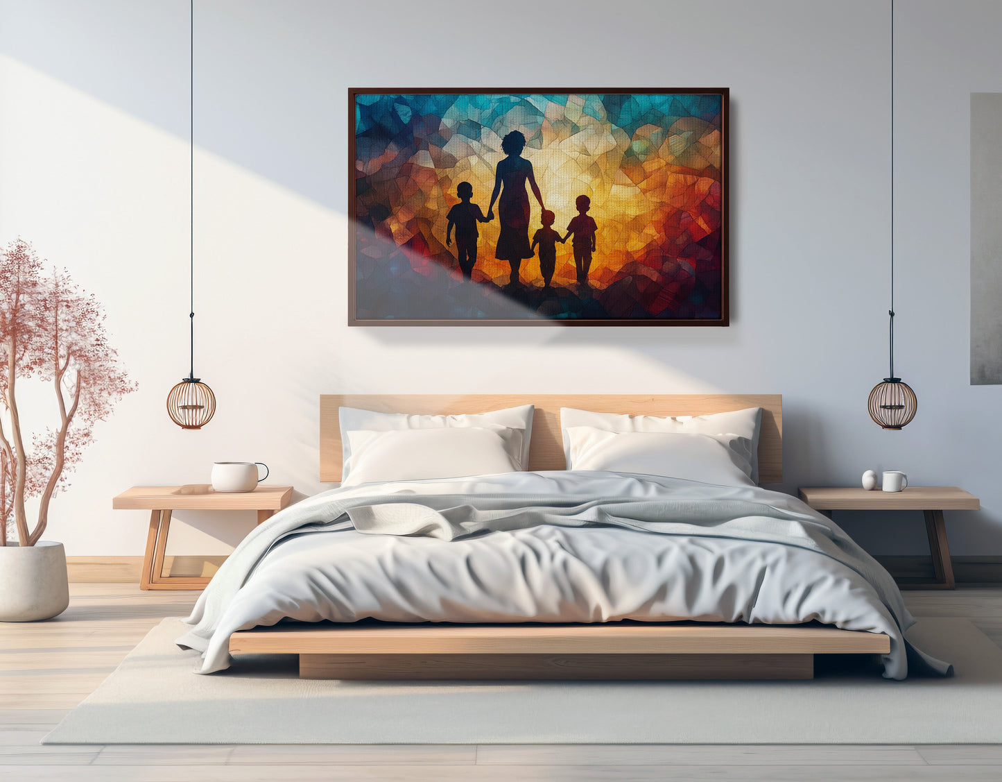 Black Family Stained Glass Black family wall art view 33