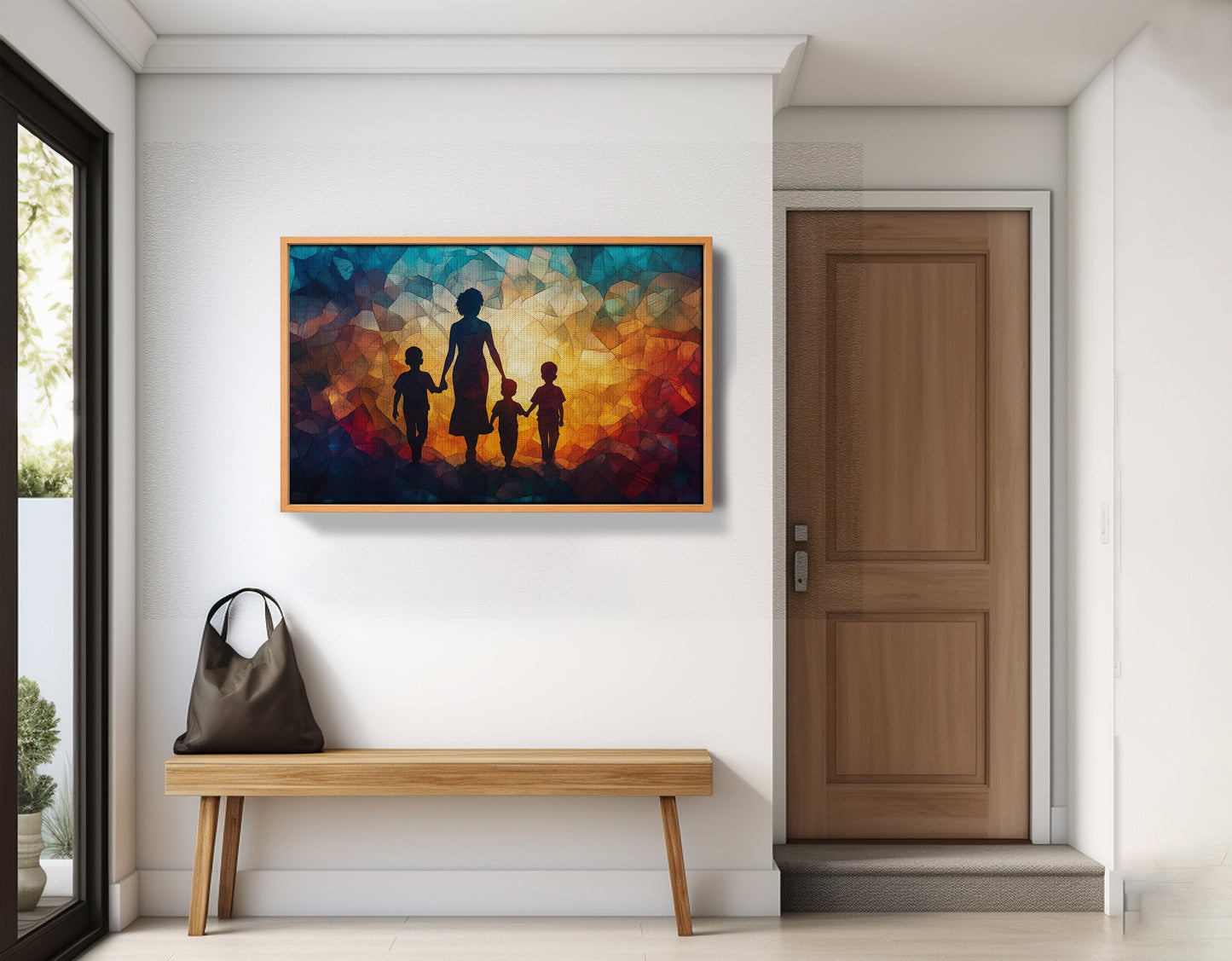 Black Family Stained Glass Black family wall art view 47