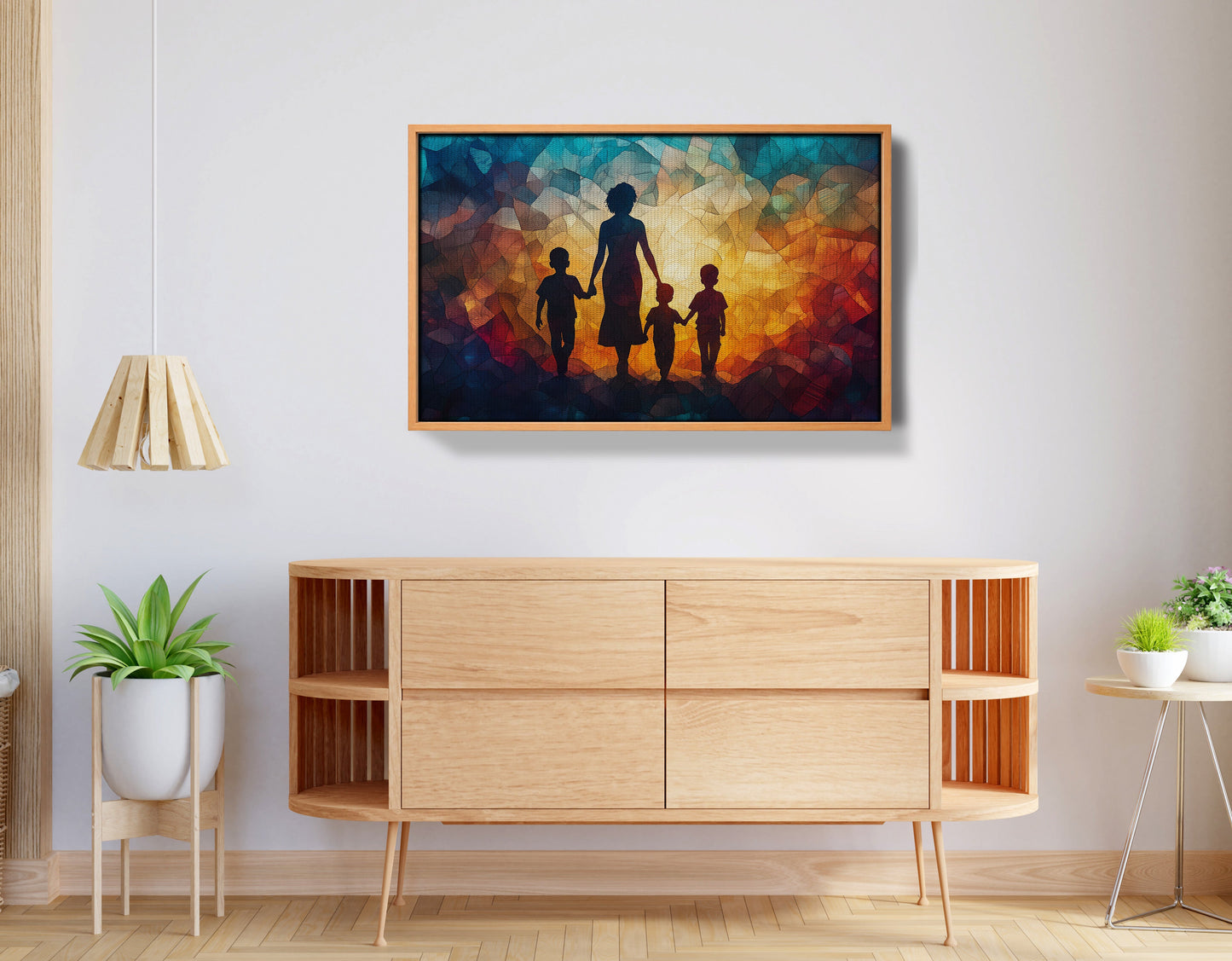 Black Family Stained Glass Black family wall art view 44