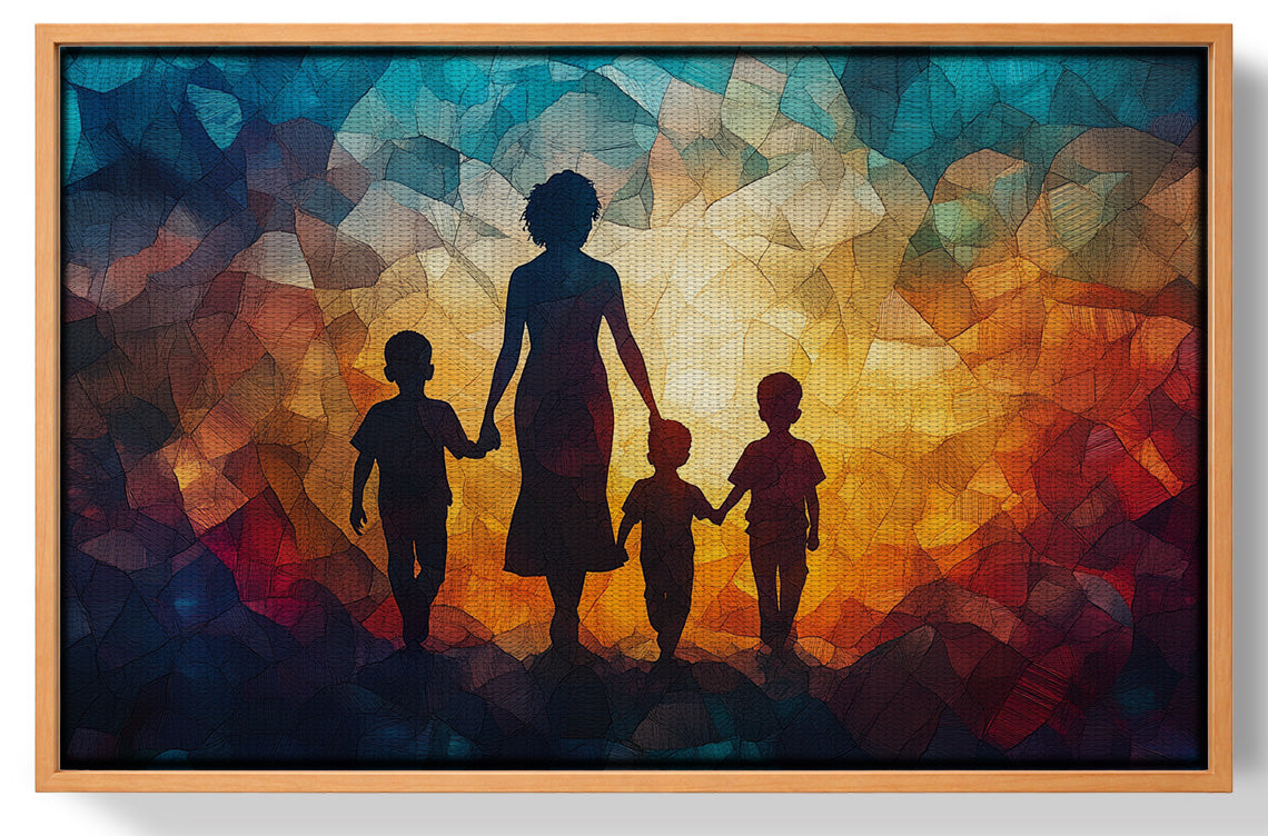 Black Family Stained Glass Black family wall art view 43