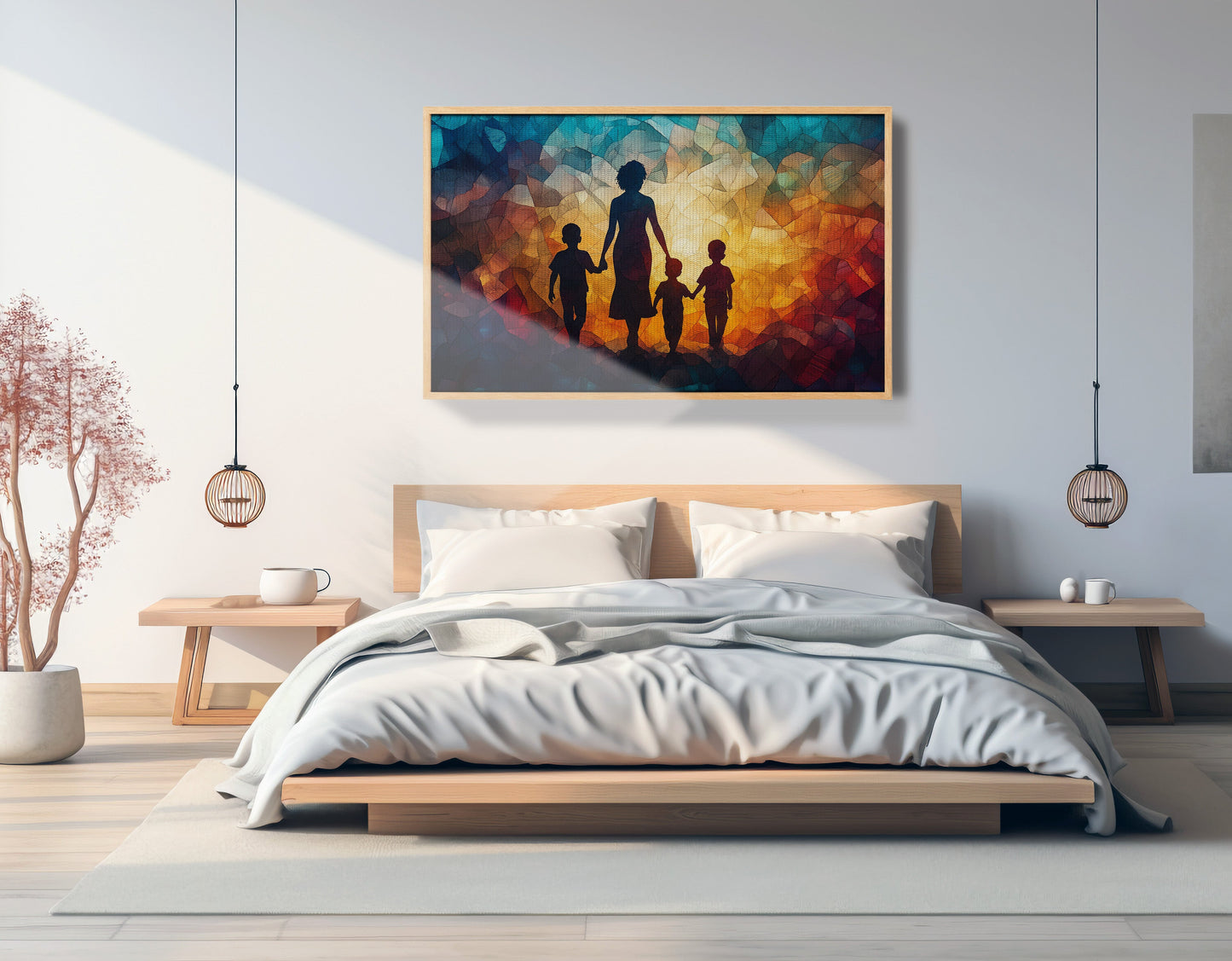 Black Family Stained Glass Black family wall art view 51