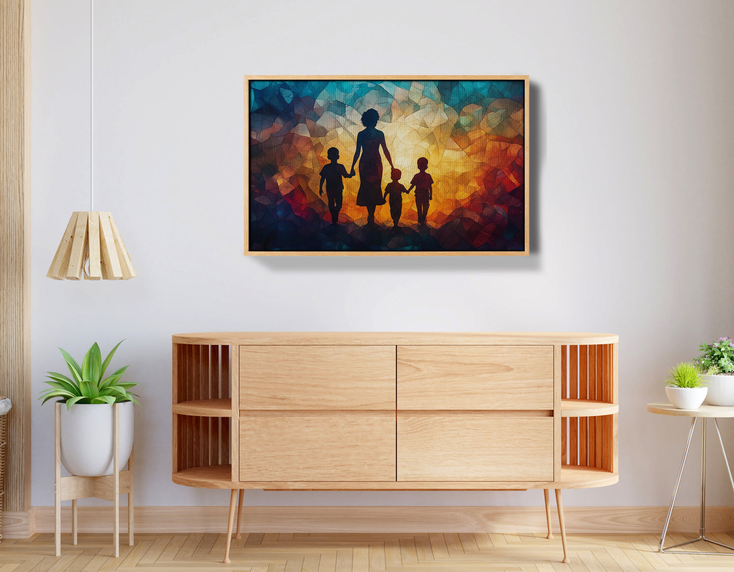 Black Family Stained Glass Black family wall art view 50