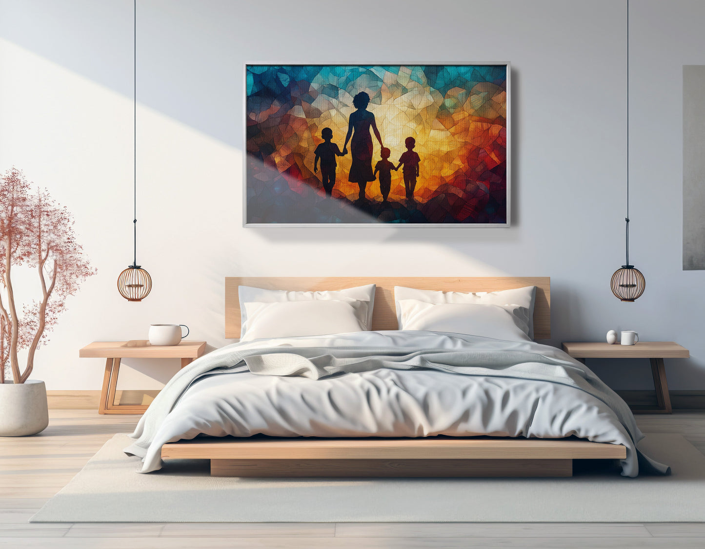 Black Family Stained Glass Black family wall art view 57