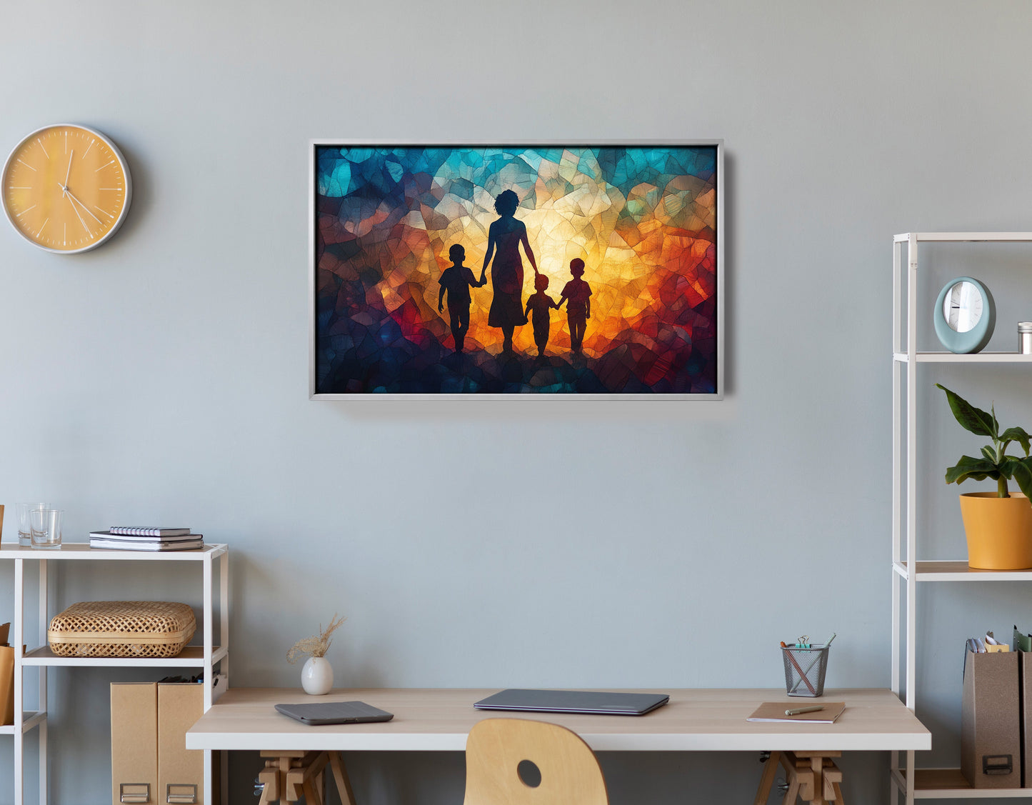 Black Family Stained Glass Black family wall art view 60