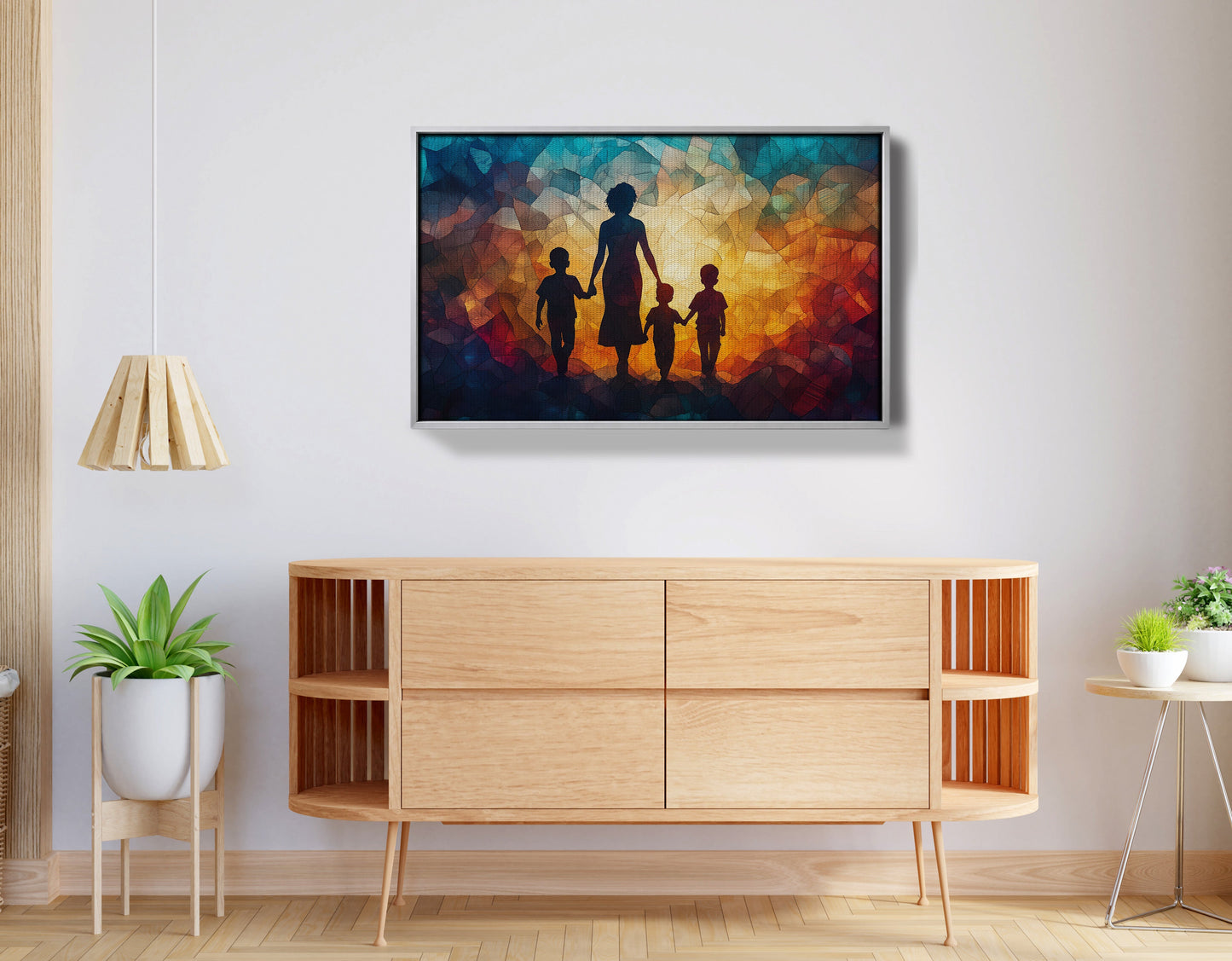 Black Family Stained Glass Black family wall art view 56