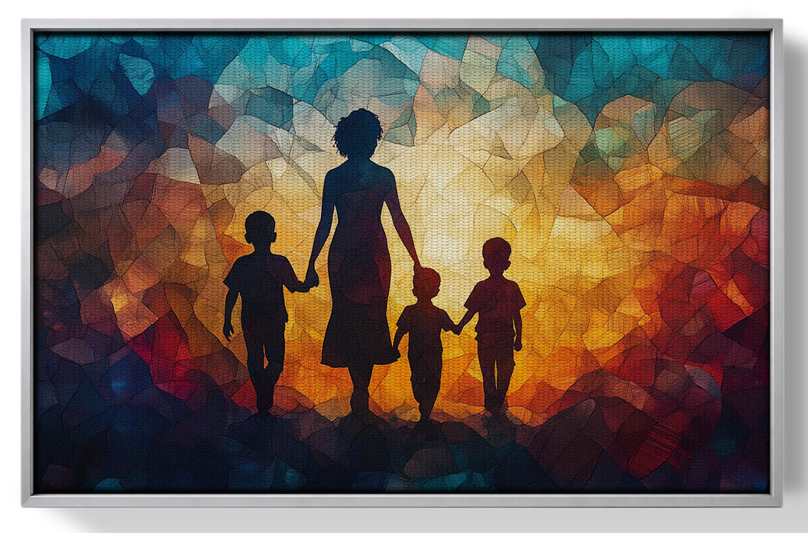 Black Family Stained Glass Black family wall art view 55