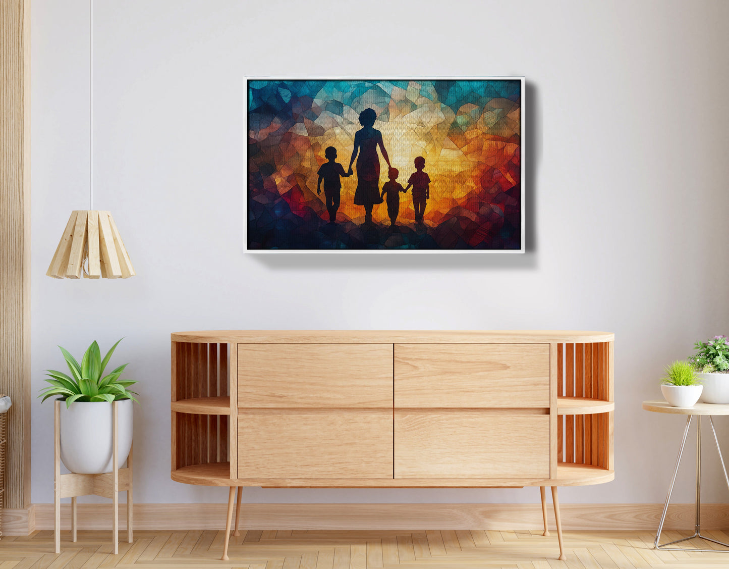 Black Family Stained Glass Black family wall art view 62