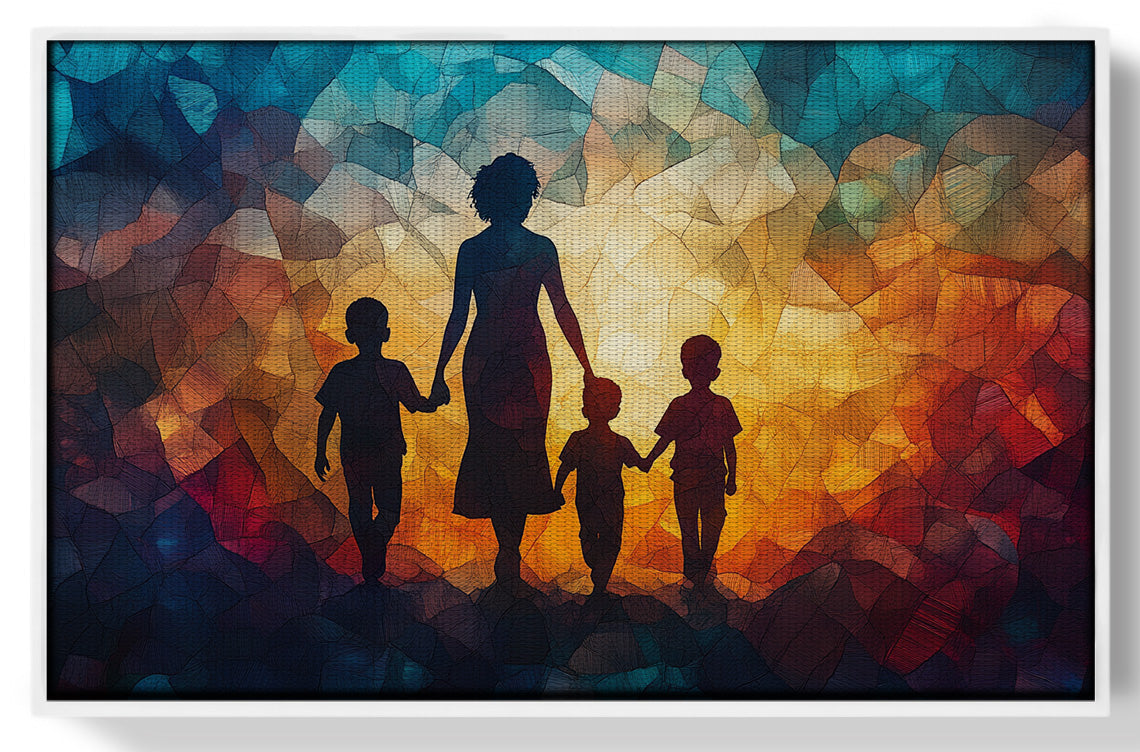 Black Family Stained Glass Black family wall art view 61