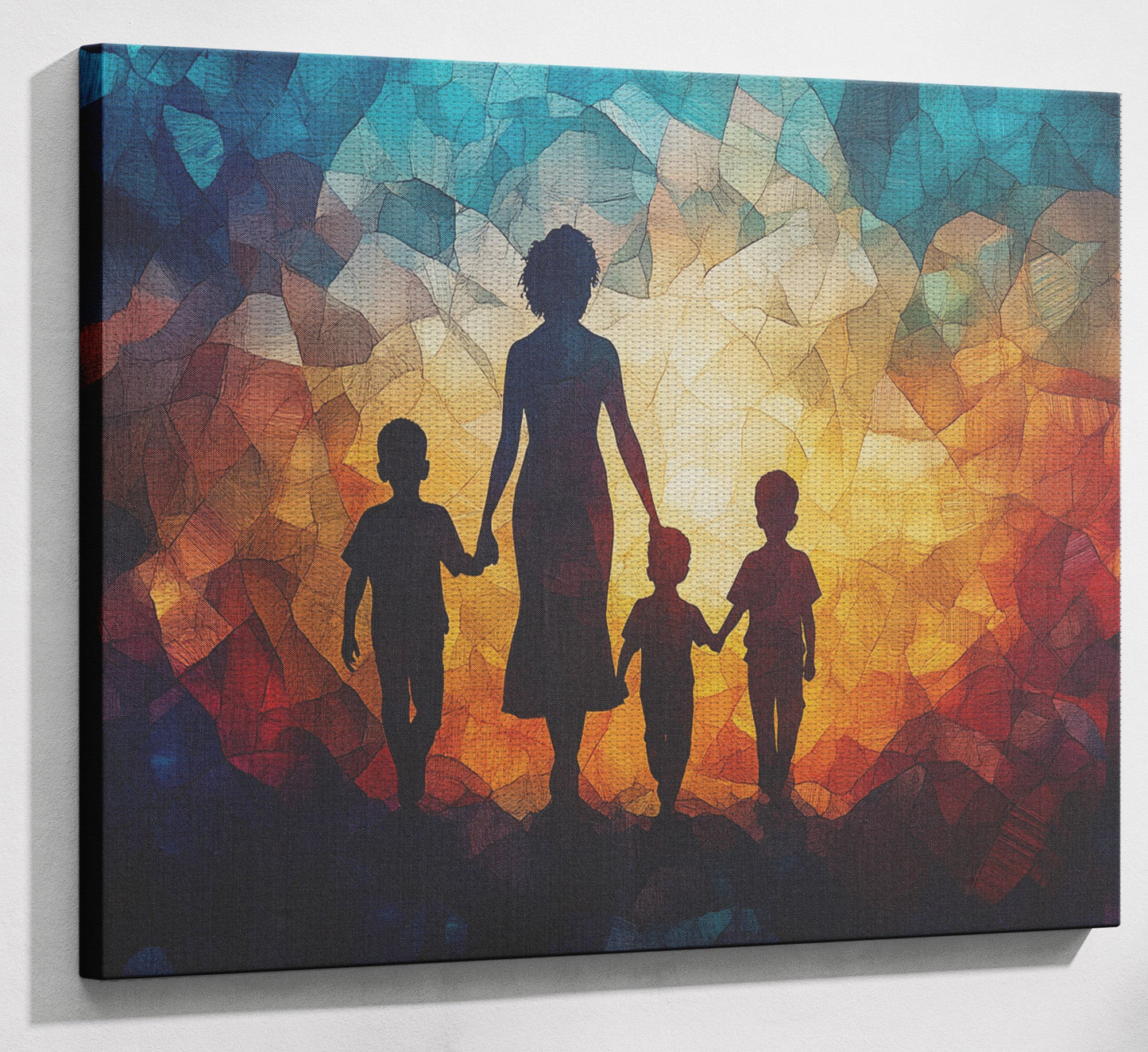 Black Family Stained Glass Black family wall art view 13