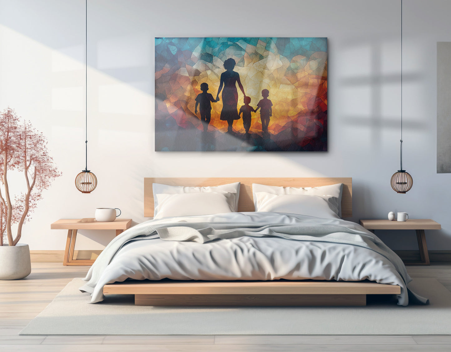 Black Family Stained Glass Black family wall art view 21