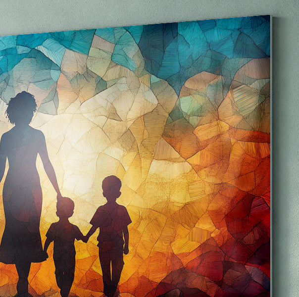 Black Family Stained Glass Black family wall art view 22