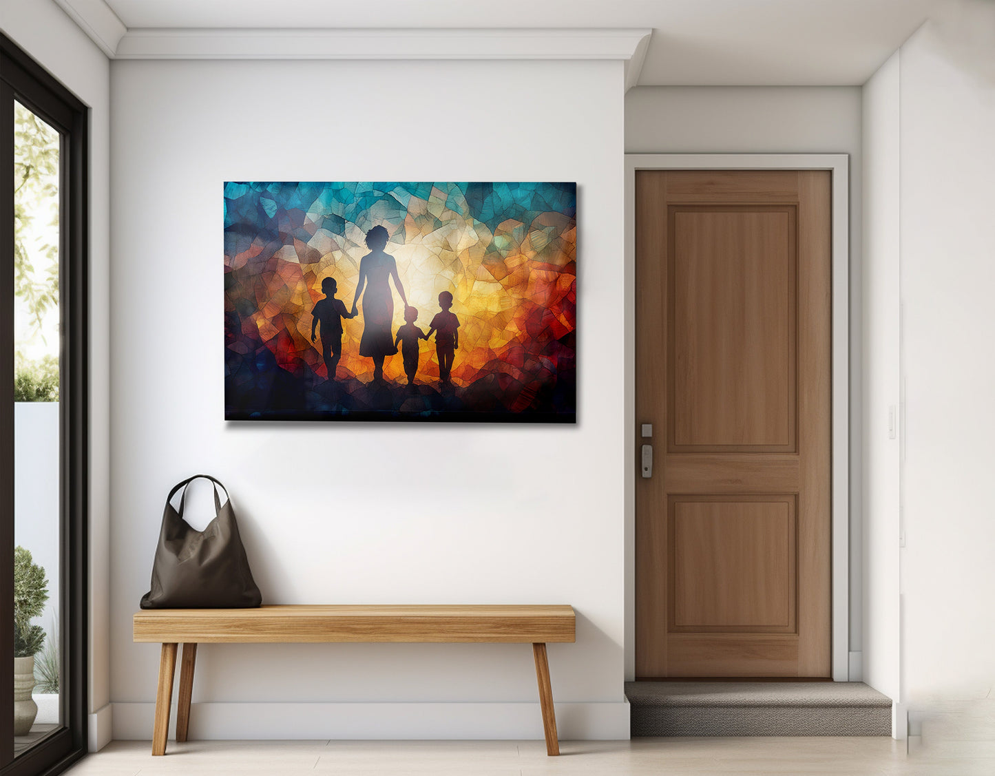 Black Family Stained Glass Black family wall art view 23