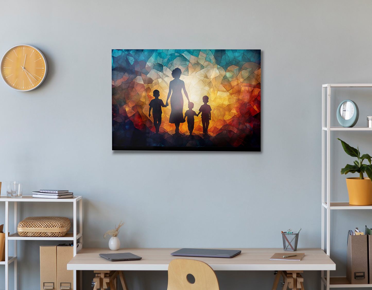 Black Family Stained Glass Black family wall art view 24