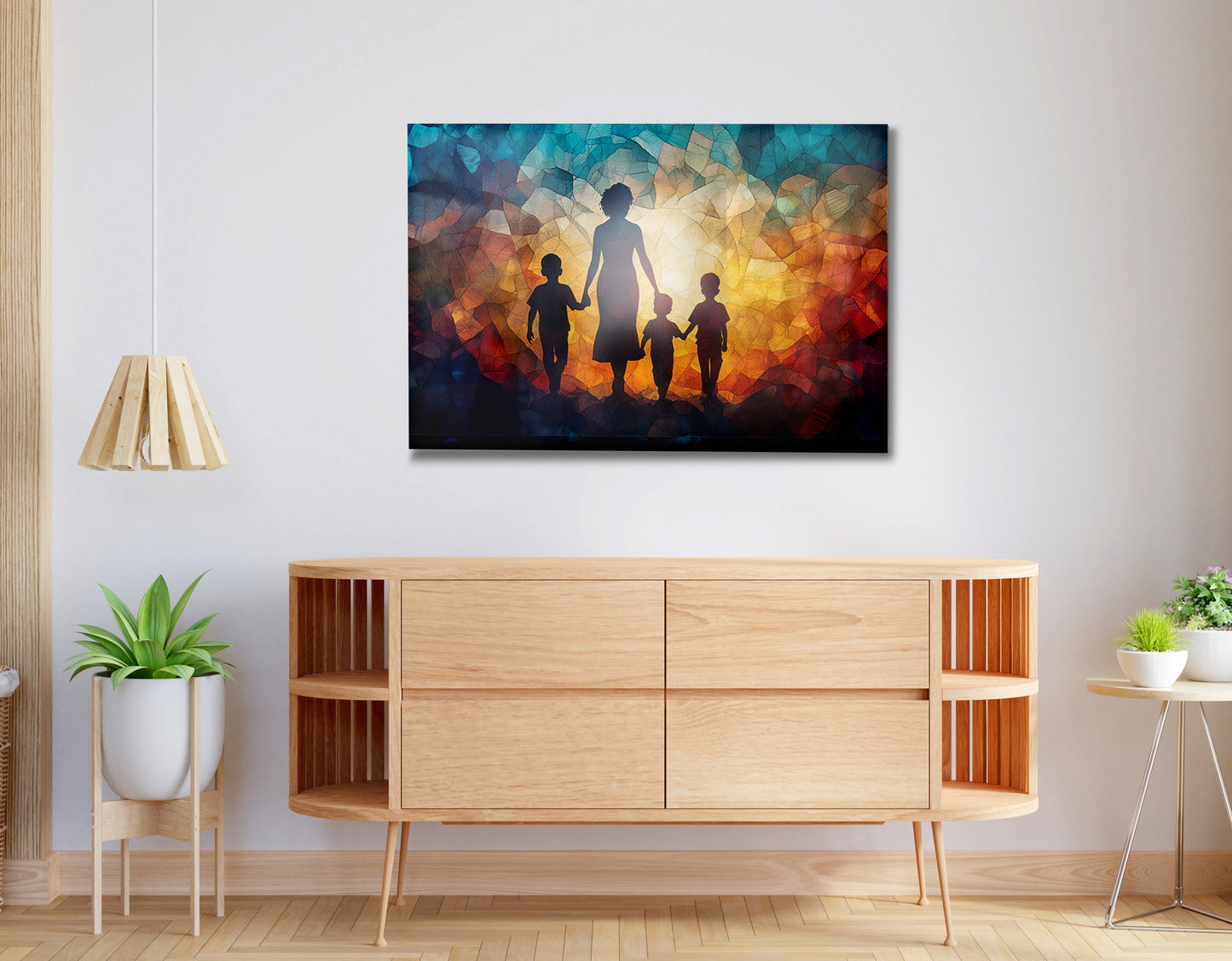 Black Family Stained Glass Black family wall art view 20