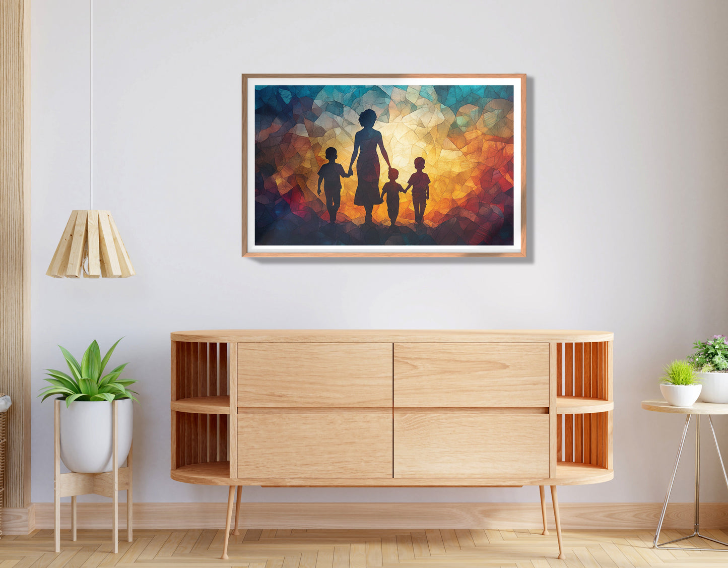 Black Family Stained Glass Black family wall art view 80