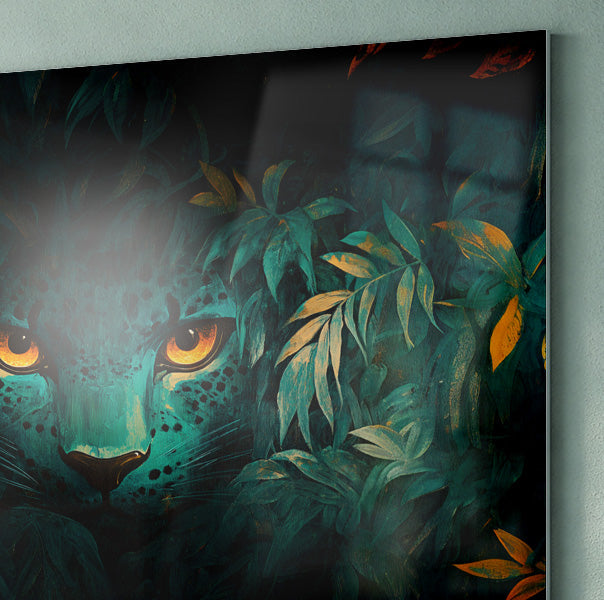 Leopard Jungle Eyes Black African American canvas print view 22