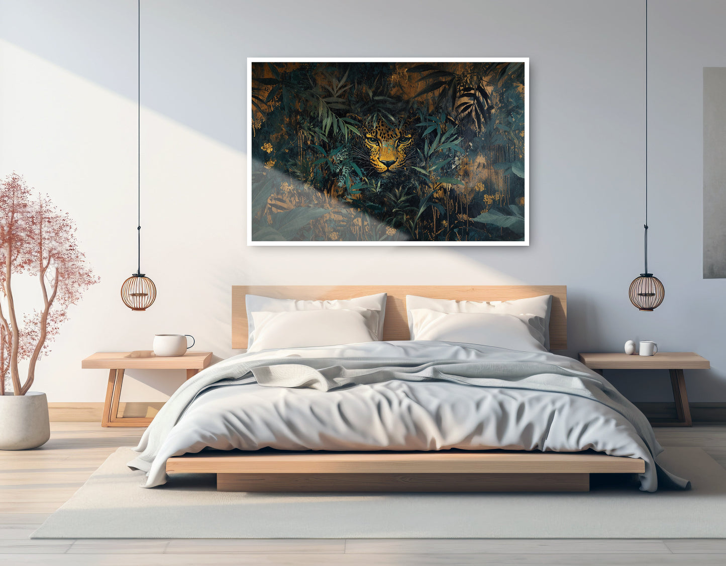 Leopard Jungle African American canvas print artwork view