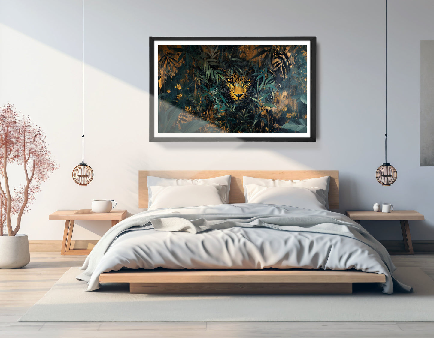 Leopard Jungle African American canvas print view 69