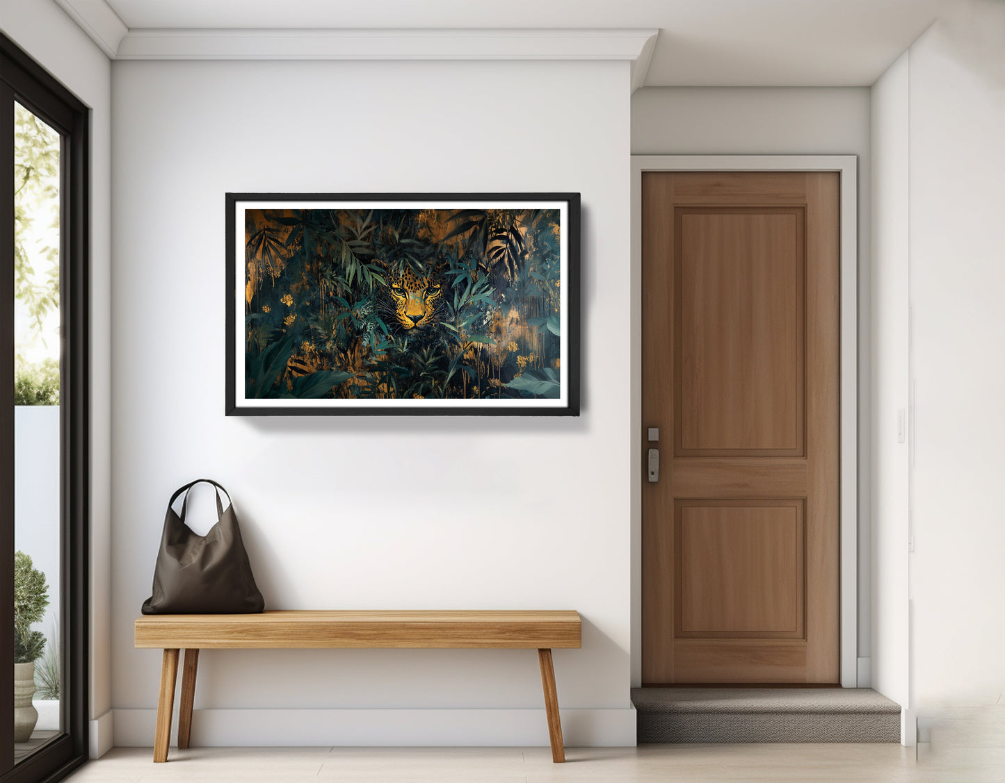 Leopard Jungle African American canvas print view 71