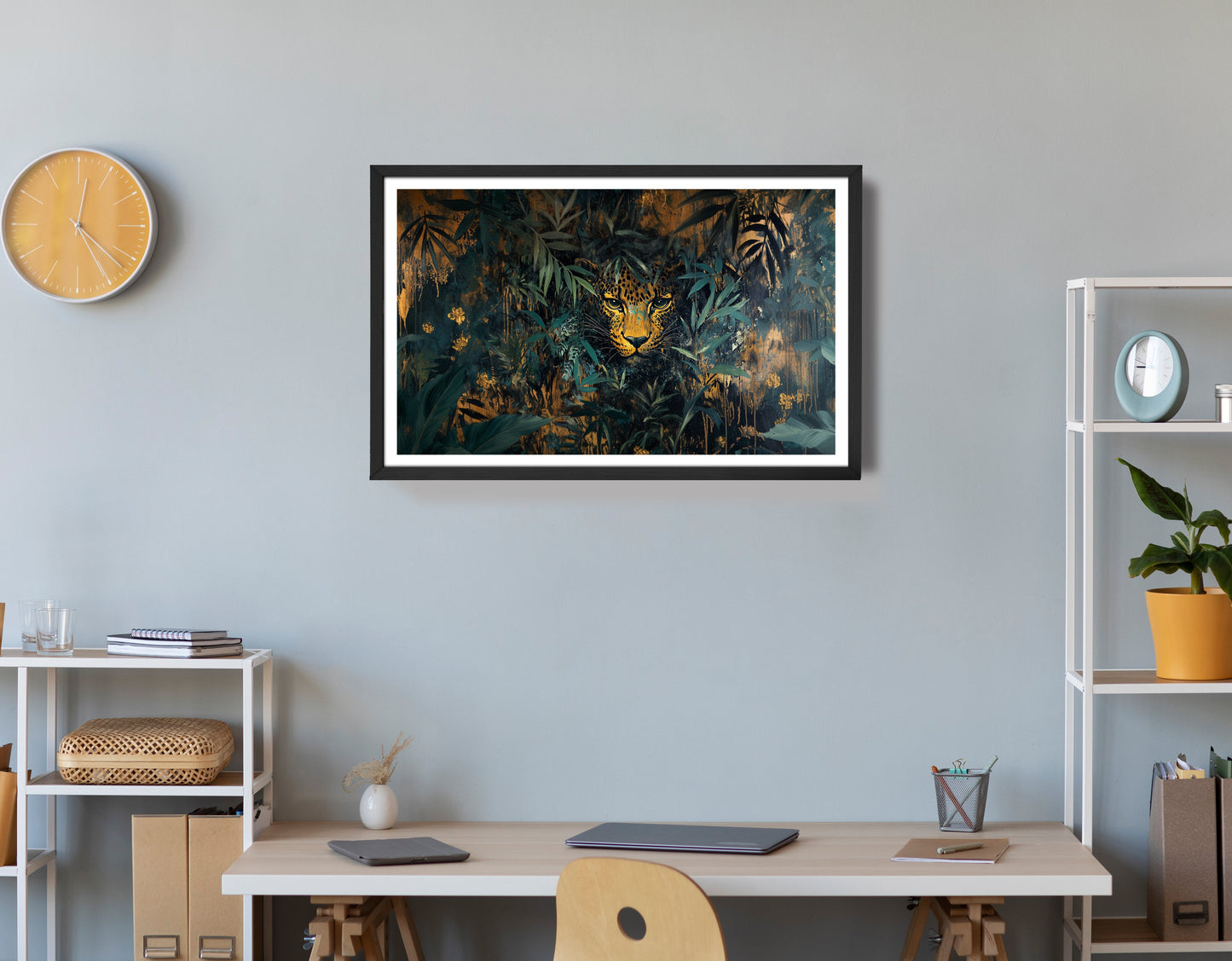 Leopard Jungle African American canvas print view 72