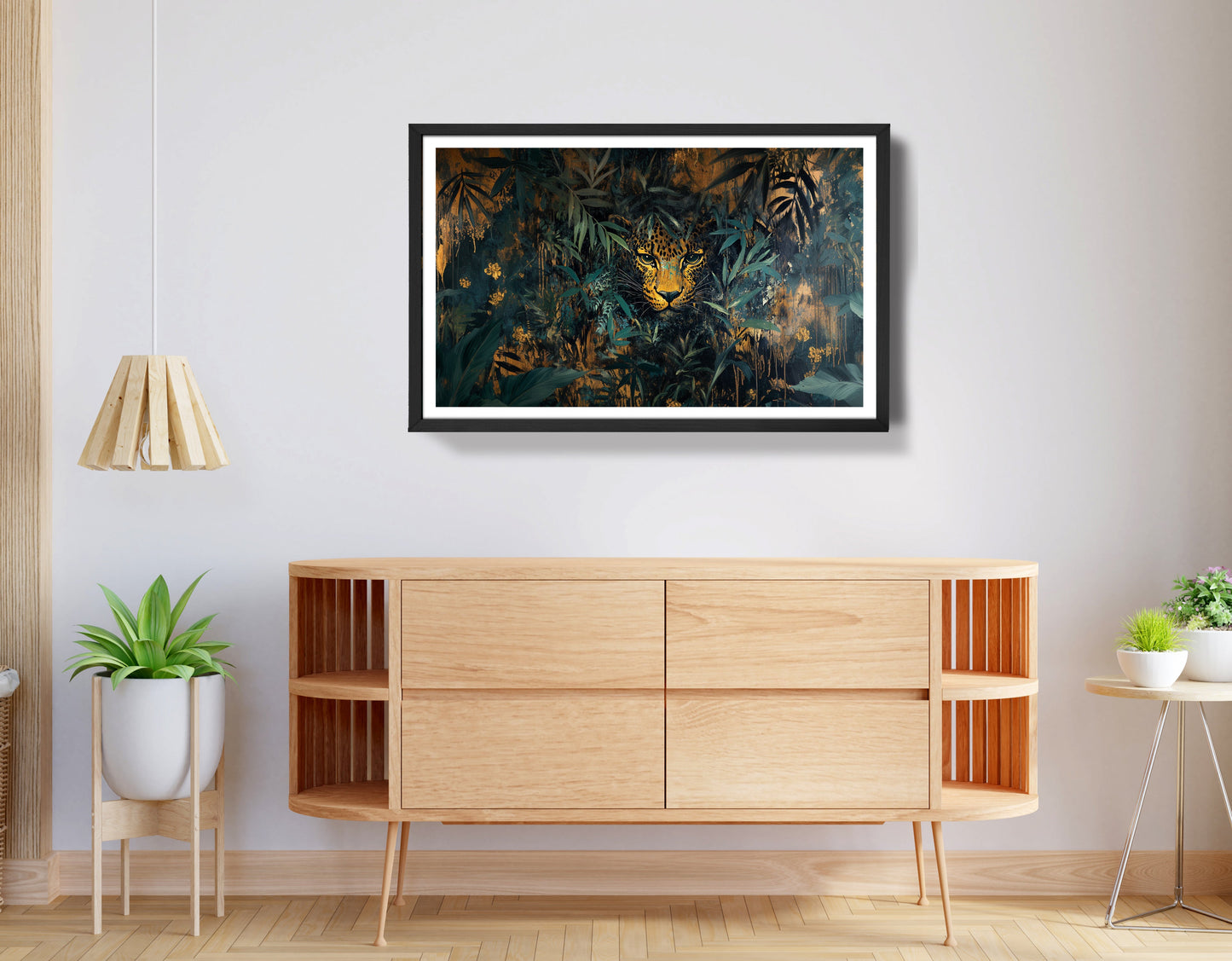 Leopard Jungle African American canvas print view 68