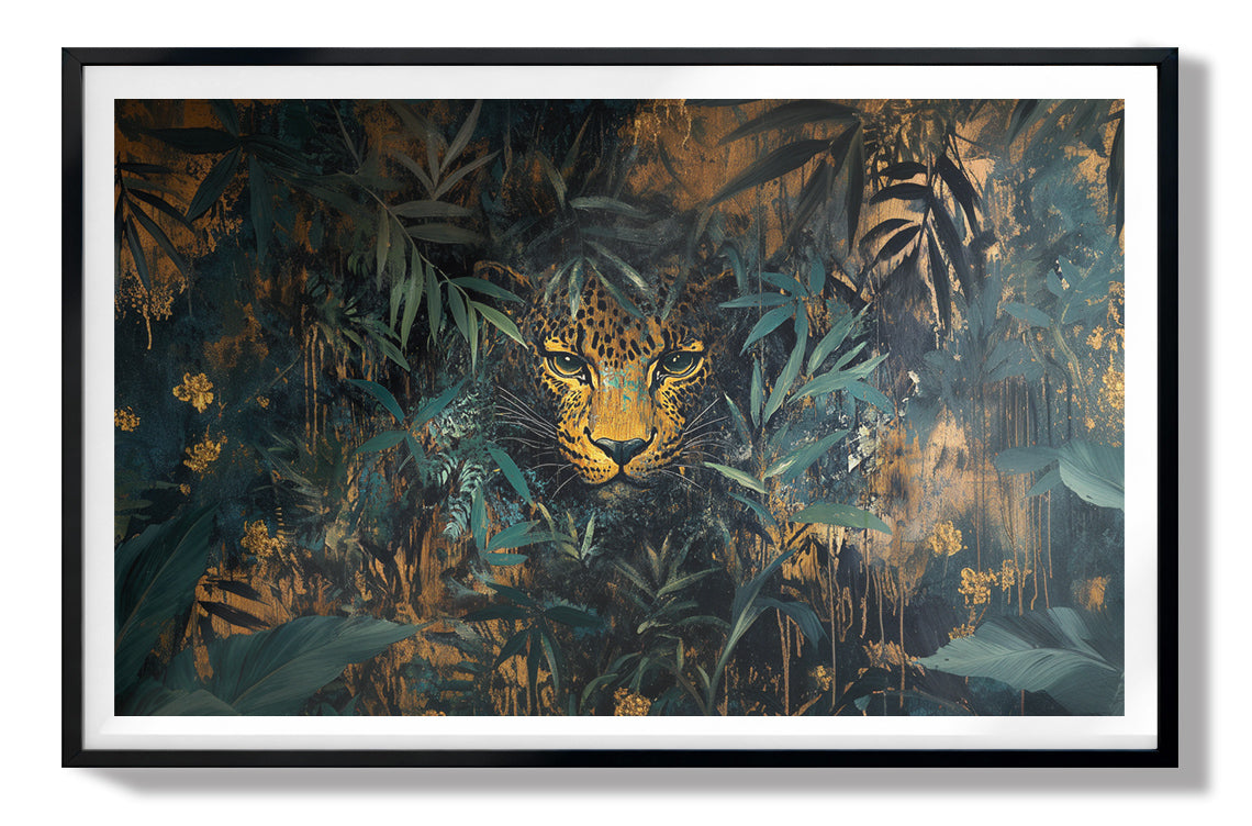 Leopard Jungle African American canvas print view 67