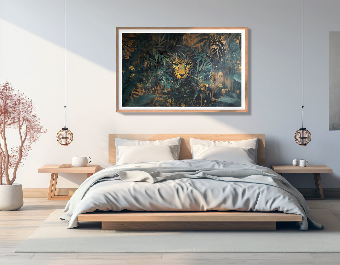 Leopard Jungle African American canvas print view 81