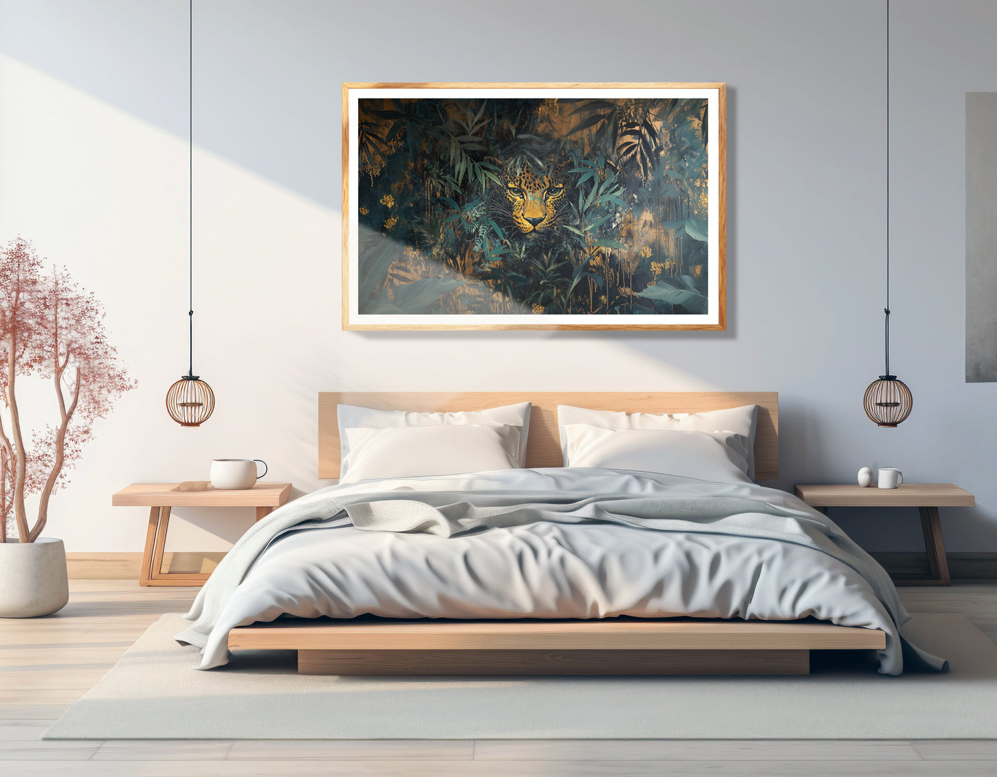 Leopard Jungle African American canvas print view 75