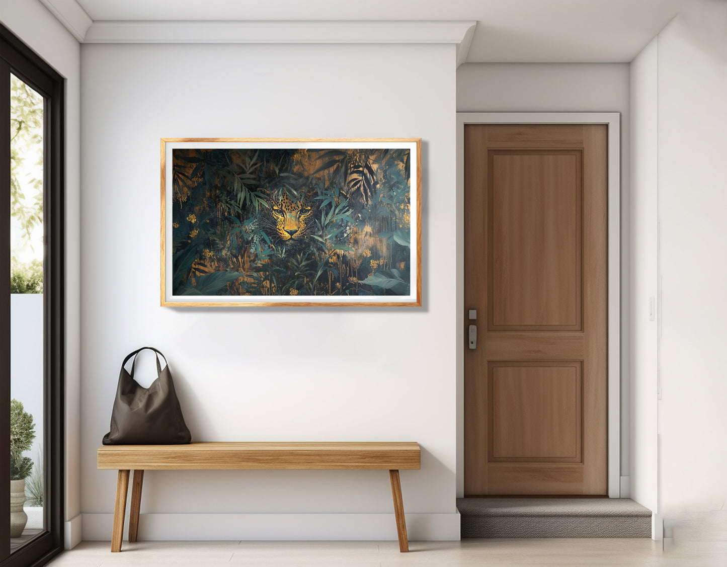 Leopard Jungle African American canvas print view 77
