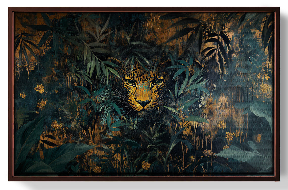 Leopard Jungle African American canvas print view 31