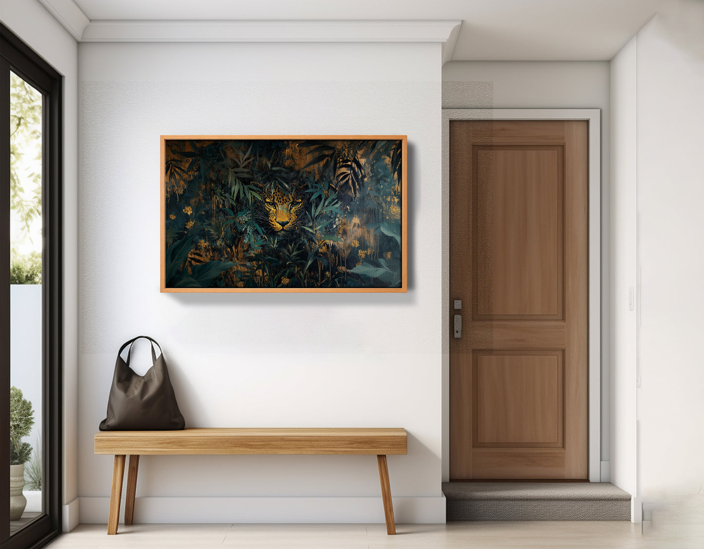 Leopard Jungle African American canvas print view 47