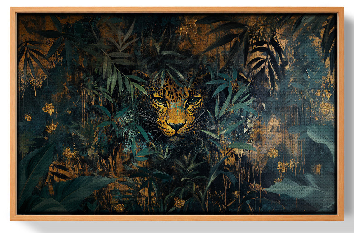 Leopard Jungle African American canvas print view 43