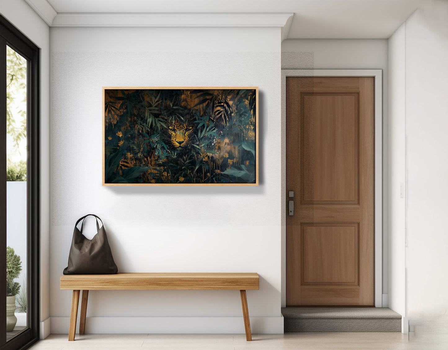 Leopard Jungle African American canvas print view 53