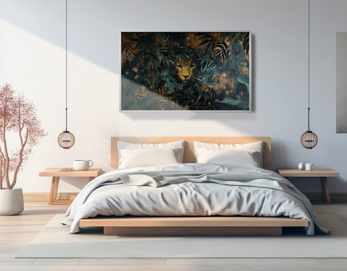 Leopard Jungle African American canvas print view 57