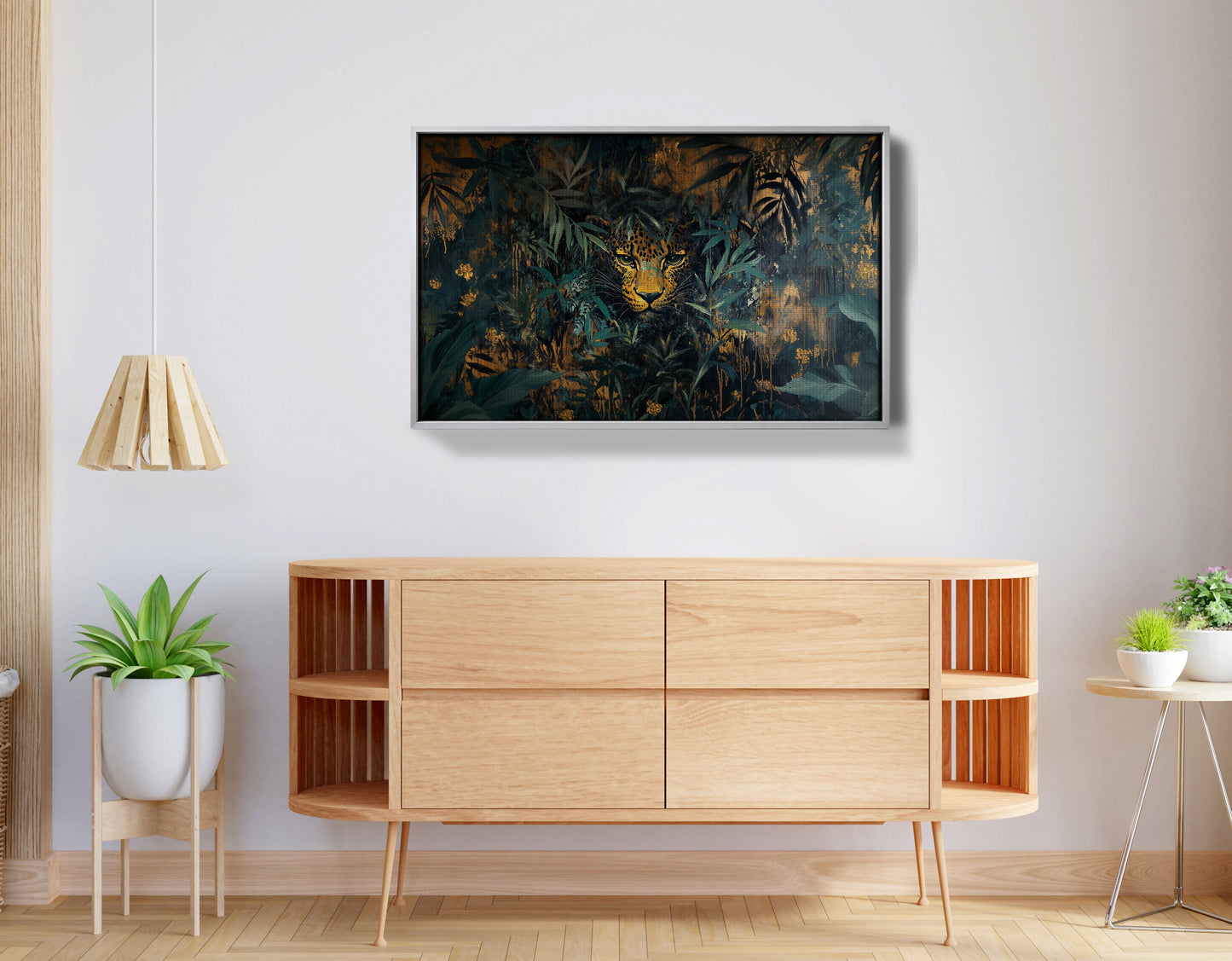 Leopard Jungle African American canvas print view 56