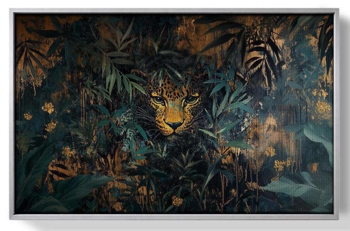 Leopard Jungle African American canvas print view 55