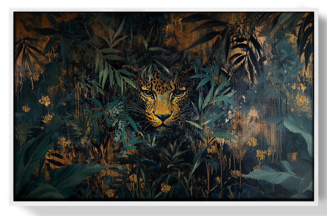 Leopard Jungle African American canvas print view 61