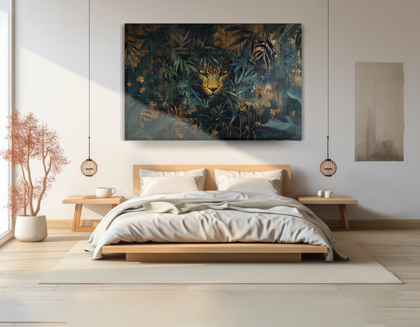 Leopard Jungle African American canvas print view 15