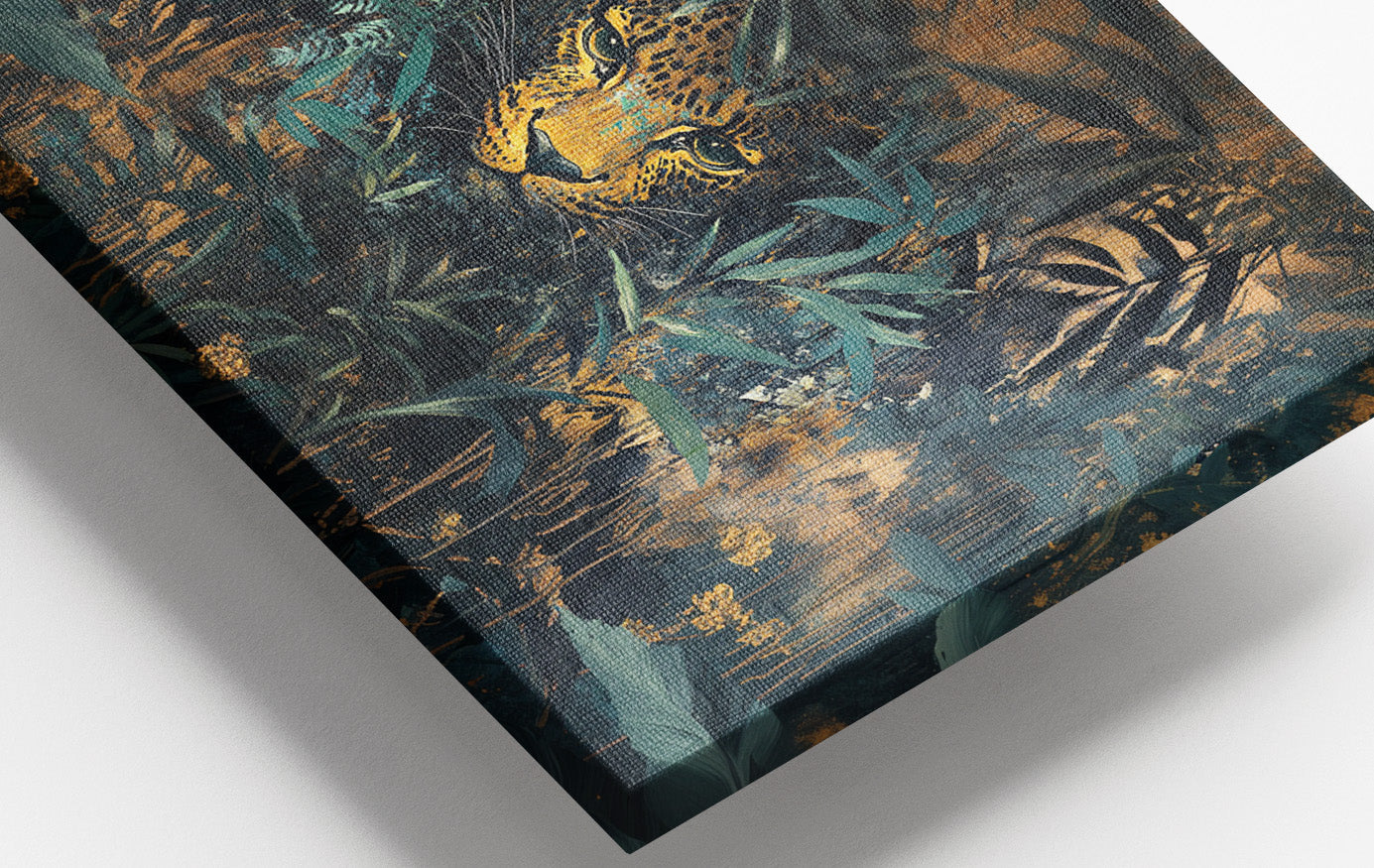Leopard Jungle African American canvas print view 16