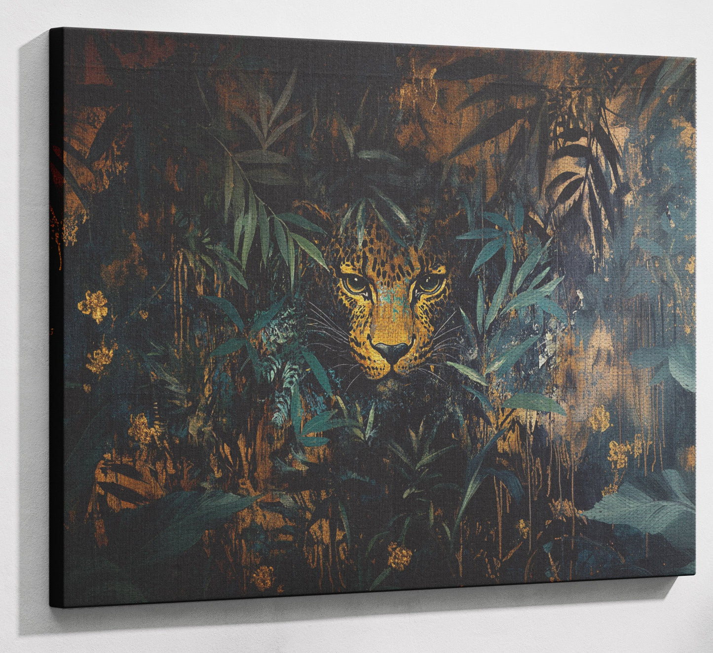 Leopard Jungle African American canvas print view 13