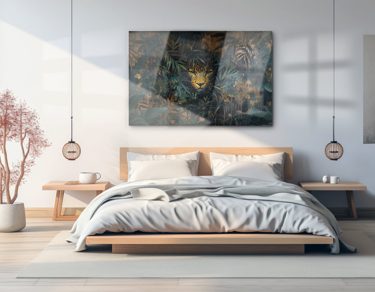 Leopard Jungle African American canvas print view 21