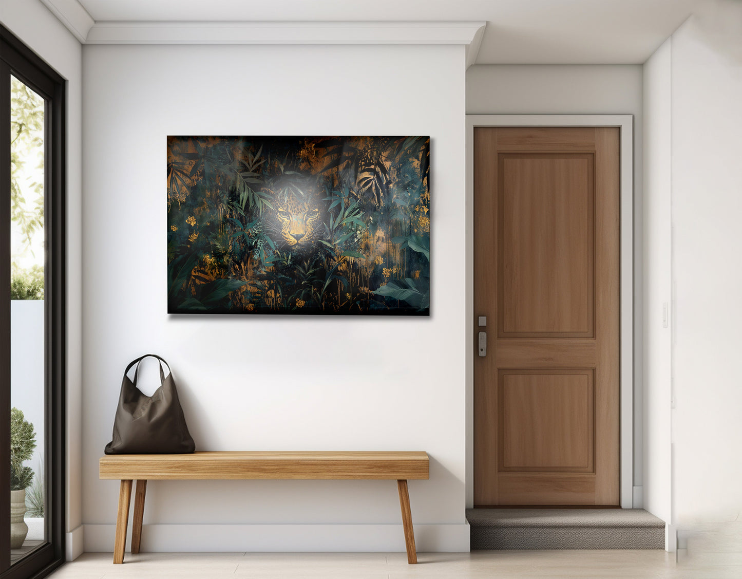 Leopard Jungle African American canvas print view 23
