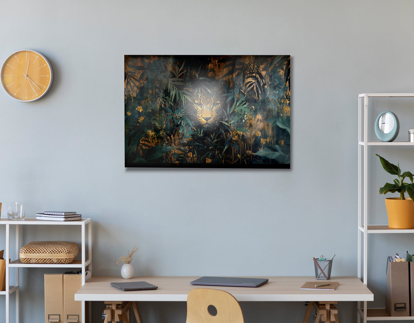 Leopard Jungle African American canvas print view 24