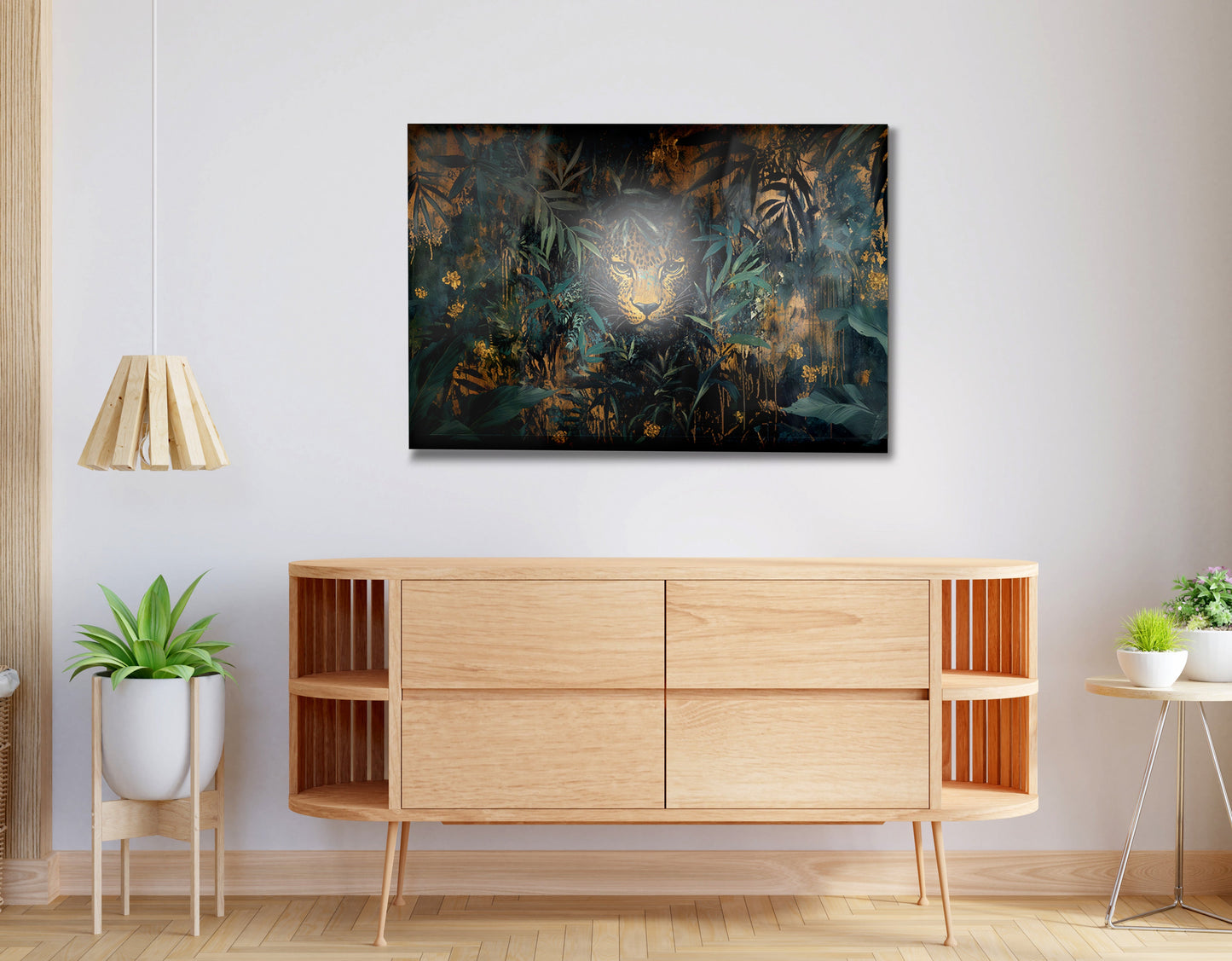 Leopard Jungle African American canvas print view 20
