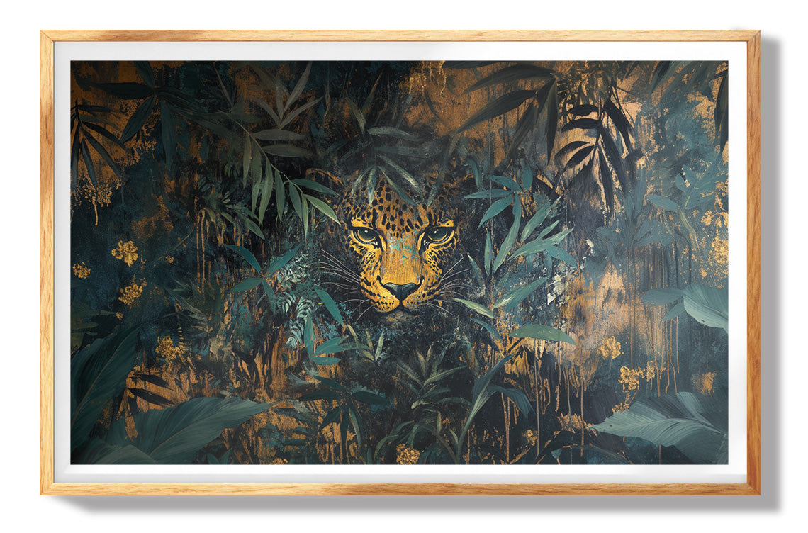 Leopard Jungle African American canvas print view 73