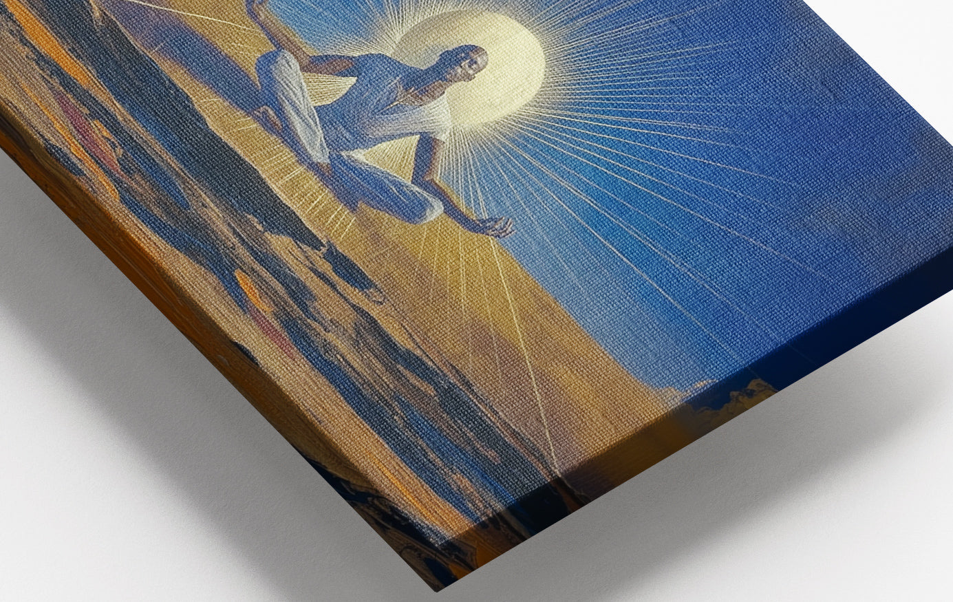 Close-up of Black Woman Desert Meditation African American wall art detail