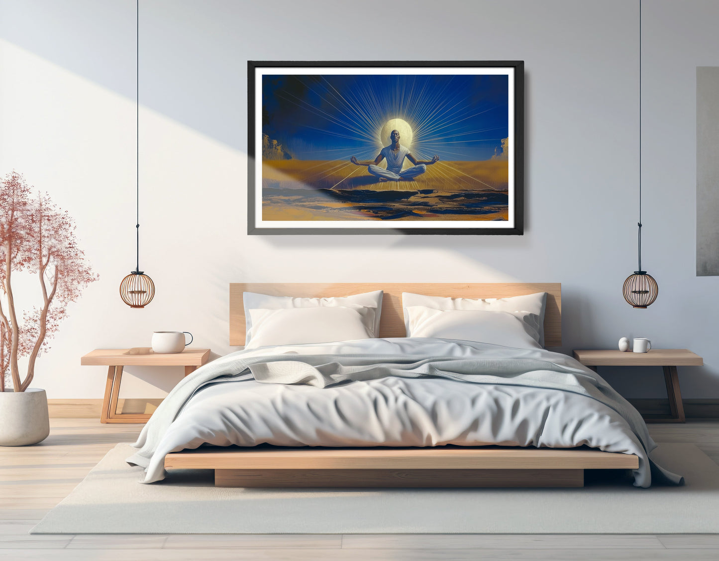 Black Woman Desert Meditation African American wall art view 69