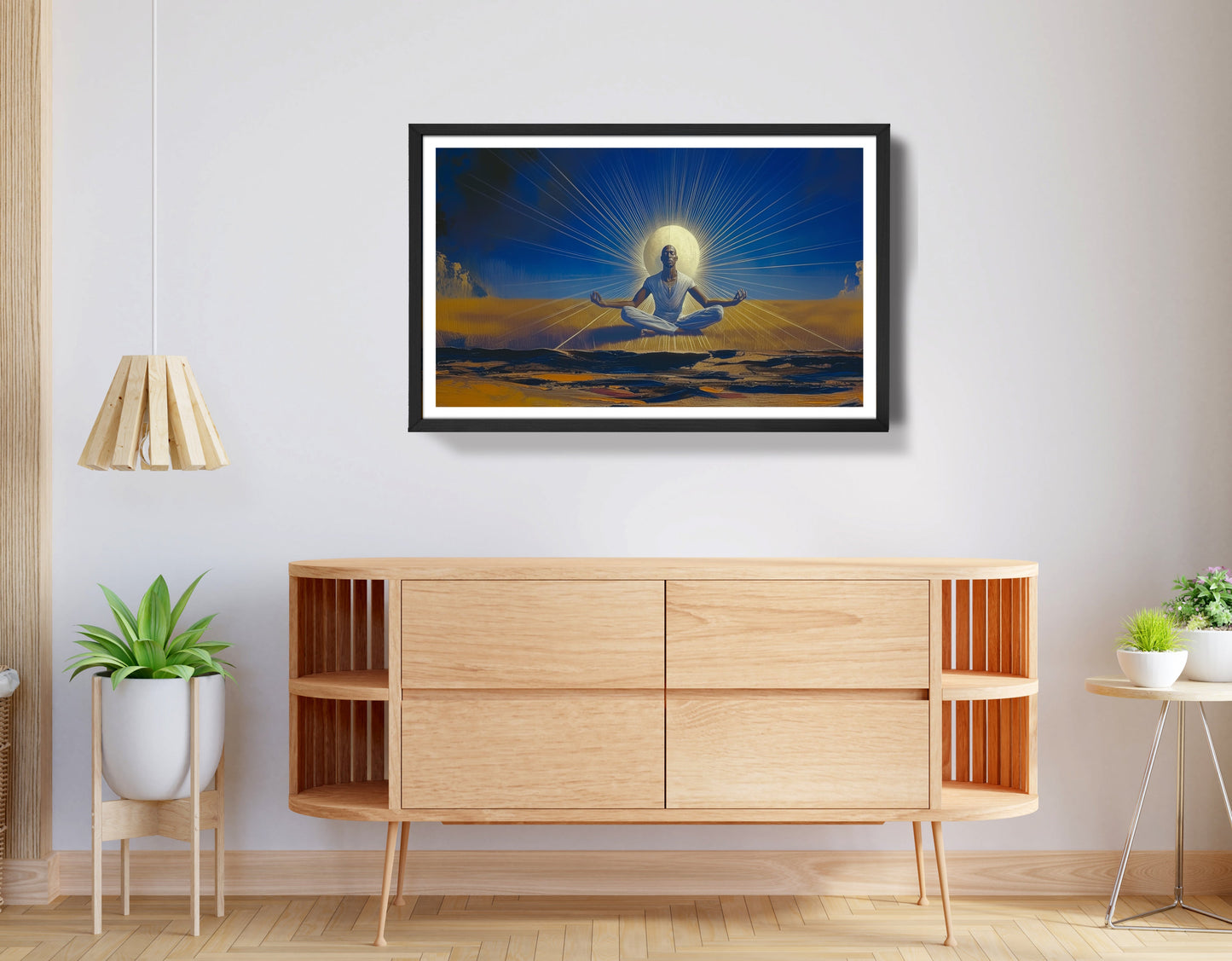 Black Woman Desert Meditation African American wall art view 68